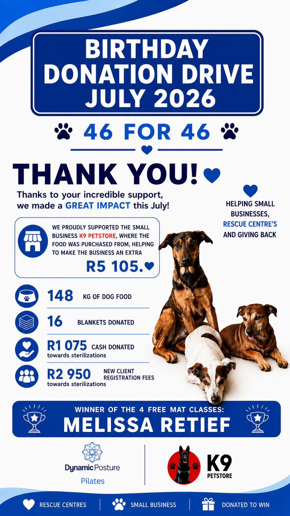 Donation Drive July 2026 Thanks